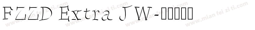 FZZD Extra JW字体转换
